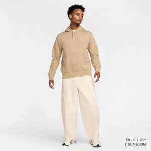 Nike Tan/Beige Tight Fit Pullover Hoodie | L